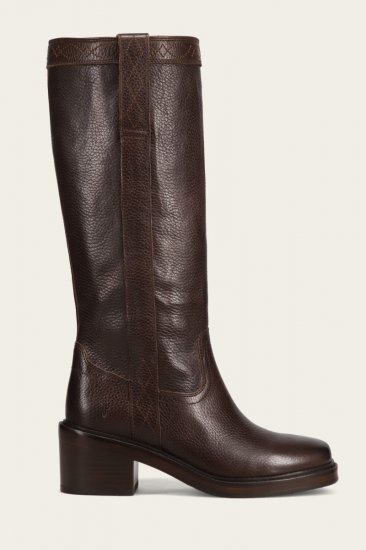 Frye Kate Pull On Wide Calf - Dark-brown - Click Image to Close