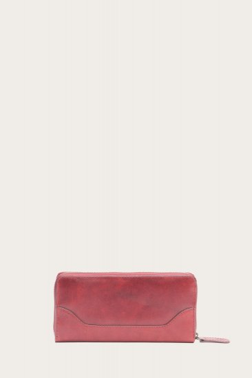 Frye Melissa Zip Around Wallet - Burgundy - Click Image to Close