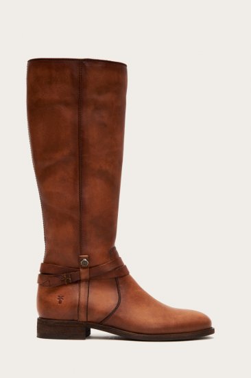 Frye Melissa Belted Tall Wide Calf - Light-cognac - Click Image to Close