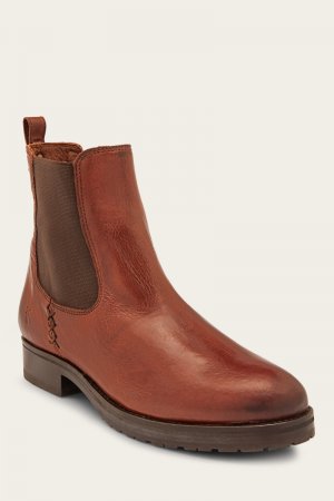 Frye Melissa Double Sole Chelsea - Cognac