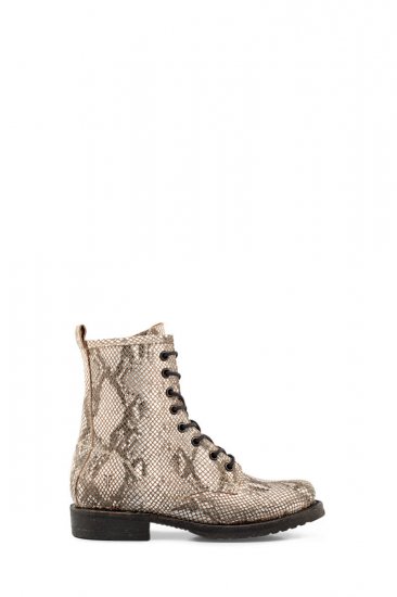 Frye Veronica Combat - Natural-snake - Click Image to Close