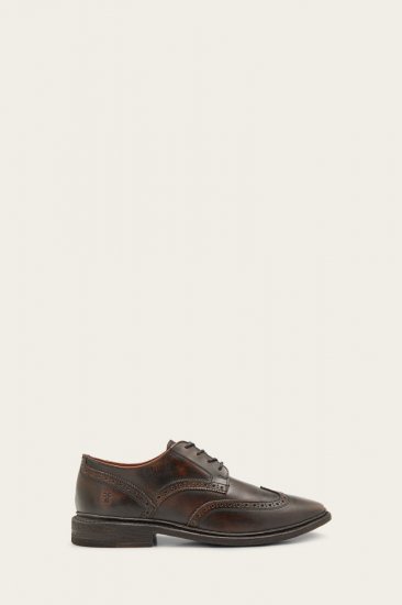 Frye Paul Wingtip - Antique-black - Click Image to Close