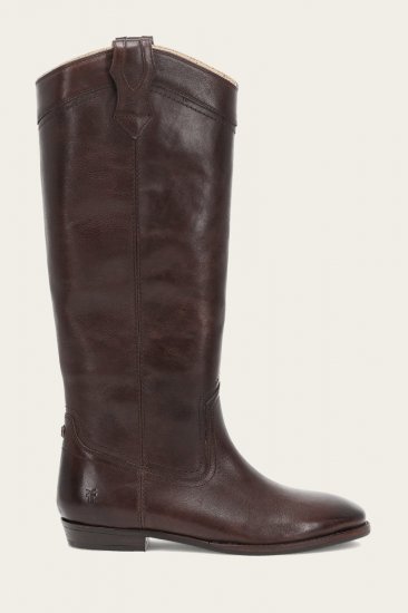 Frye Blair Western Tall Wide Calf - Chocolate - Click Image to Close