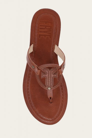 Frye Taylor Logo Sandal - Cinnamon - Click Image to Close