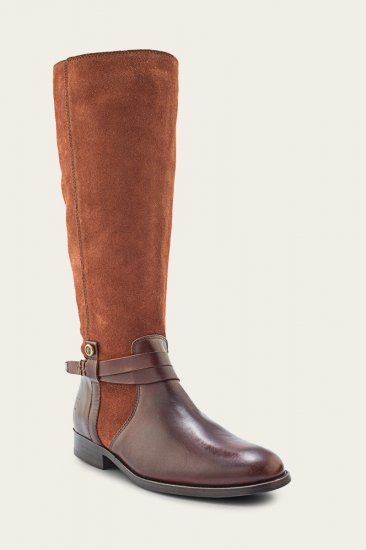 Frye Melissa Belted Tall - Brown - Click Image to Close