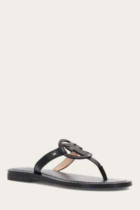 Frye Taylor Logo Sandal - Black