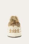 Frye Fair Isle Beanie With Cuff & Faux Fur Pom - Fair Isle Beanie With Cuff & Faux Fur Pom
