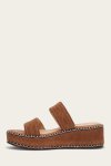 Frye Joy Woodstock 2 Band Platform Slide - Bark
