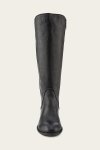 Frye Carson Piping Tall Wide Calf - Distressed-black