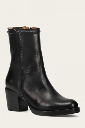 Frye Jean Short Inside Zip - Black