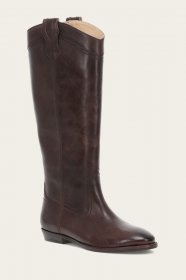Frye Blair Western Tall Wide Calf - Chocolate  Frye Blair Western Tall Wide Calf - Chocolate