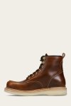 Frye Hudson Workboot Wedge - Saddle