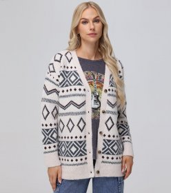 Frye Fairisle Boyfriend Cardigan - Fairisle Boyfriend Cardigan