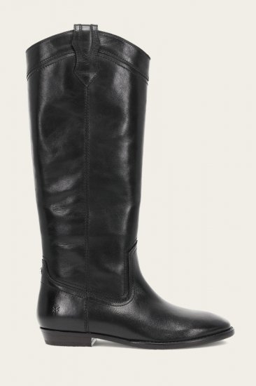 Frye Blair Western Tall Wide Calf - Black - Click Image to Close