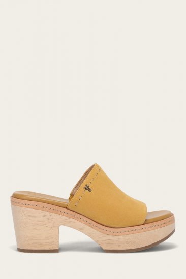 Frye Hazel 2 Slide - Marigold - Click Image to Close