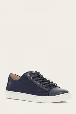 Frye Ivy Canvas Low Lace - Navy