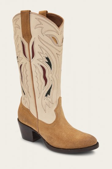 Frye Shelby Deco Stitch - White-multi - Click Image to Close