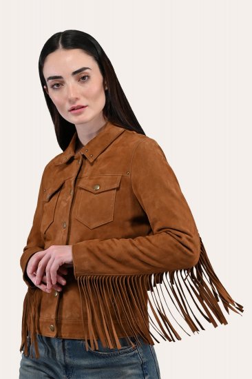Frye Oxblood Fringed Jacket - Frye Oxblood Fringed Jacket - Click Image to Close