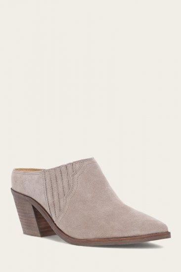 Frye Sara Western Mule - Taupe - Click Image to Close