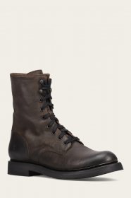 Frye Dean Combat Lace Up - Chocolate