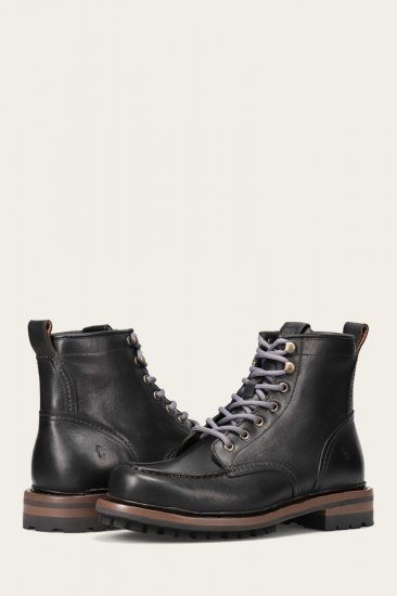Frye Hudson Workboot Lug - Black - Click Image to Close