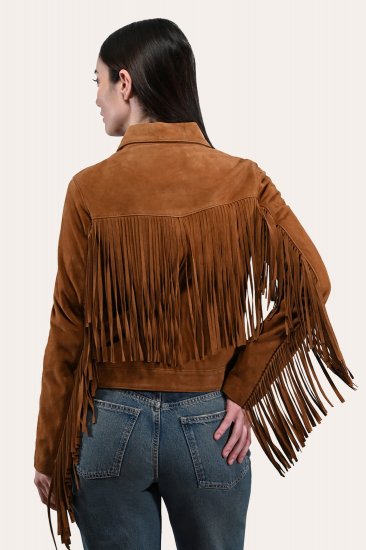Frye Oxblood Fringed Jacket - Frye Oxblood Fringed Jacket - Click Image to Close
