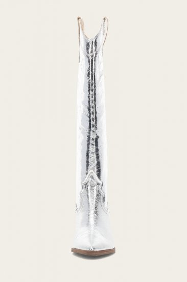 Frye Sara Western Tall - Silver - Click Image to Close