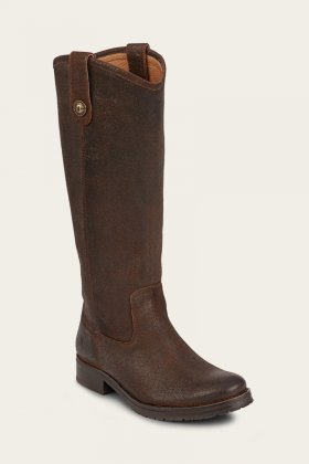 Frye Melissa Double Sole Button Lug Tall - Brown