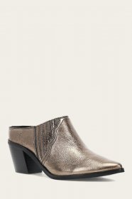 Frye Sara Western Mule - Bronze
