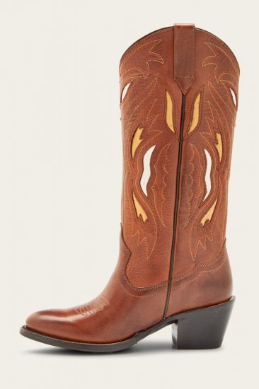 Frye Shelby Deco Stitch - Caramel - Click Image to Close