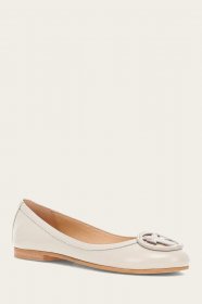 Frye Carson Logo Ballet - Ivory