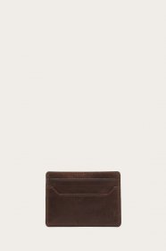 Frye Logan Money Clip Card Case - Dark Brown