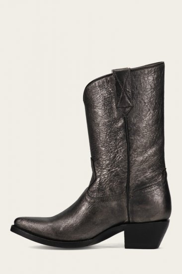 Frye Sacha Mid Pull On - Dark-pewter - Click Image to Close
