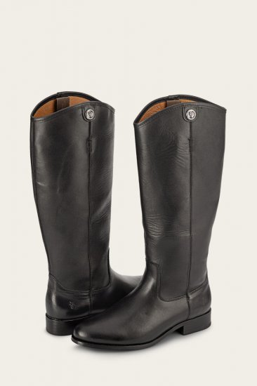 Frye Melissa Button 2 Wide Calf - Black - Click Image to Close