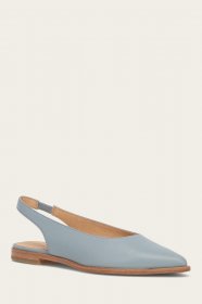 Frye Kenzie Slingback Flat - Steel-blue