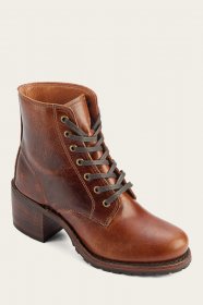 Frye Sabrina 6G Lace Up - Cognac