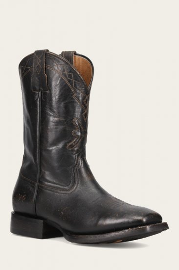 Frye Hauser Logo Stitch - Black - Click Image to Close