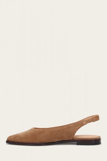 Frye Kenzie Slingback Flat - Almond - Click Image to Close