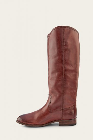 Frye Melissa Button 2 Wide Calf - Mahogany - Click Image to Close