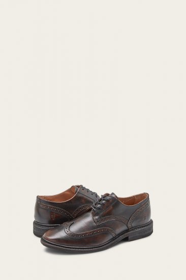 Frye Paul Wingtip - Antique-black - Click Image to Close