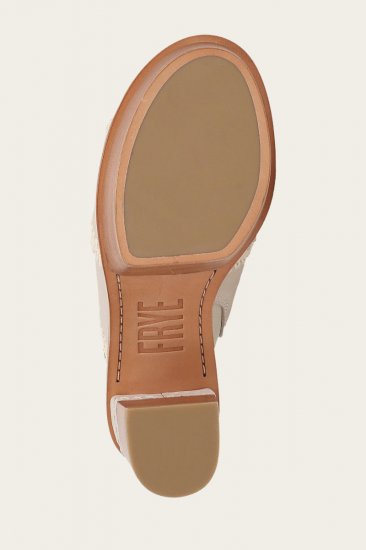 Frye Pipa Crochet Platform Sandal - Ivory - Click Image to Close