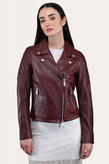 Frye Oxblood Biker Jacket - Frye Oxblood Biker Jacket - Click Image to Close