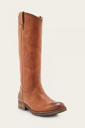 Frye Melissa Double Sole Button Lug Tall - Bronze