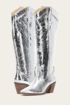 Frye Sara Western Tall - Silver