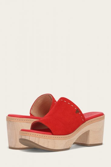 Frye Hazel 2 Slide - Red - Click Image to Close
