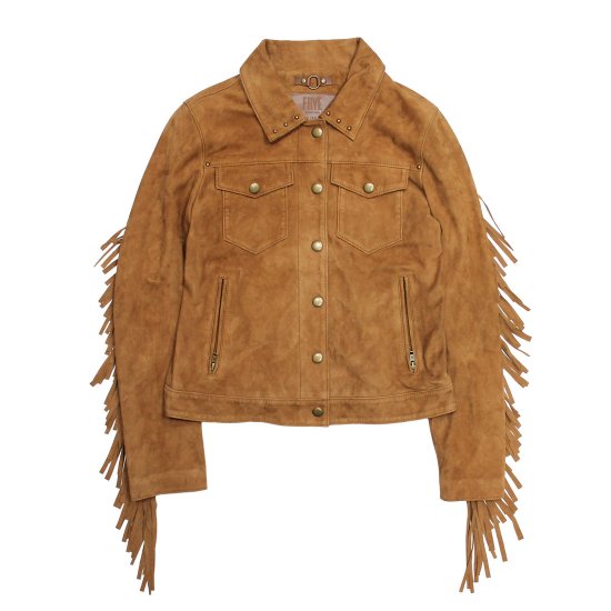 Frye Oxblood Fringed Jacket - Frye Oxblood Fringed Jacket - Click Image to Close