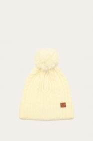 Frye Cable Beanie With Self Pom - Cable Beanie With Self Pom