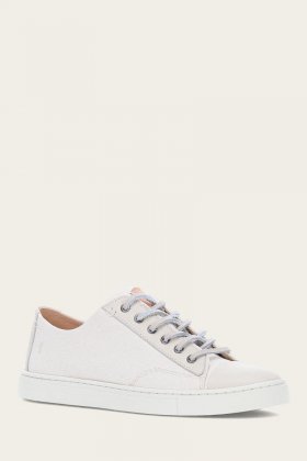 Frye Ivy Canvas Low Lace - Ivory