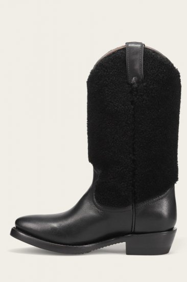 Frye Billy Pull On Shearling - Black - Click Image to Close
