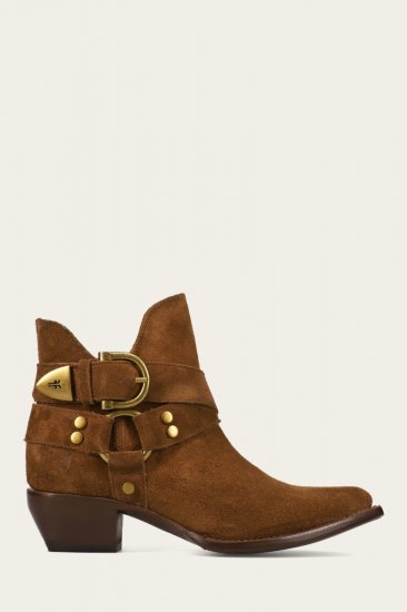Frye Sacha Multi Strap Bootie - Bark - Click Image to Close